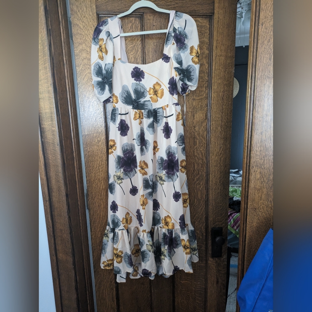 Pale Pink Floral Dress